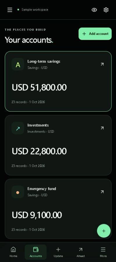 Wela Mobile — Your accounts